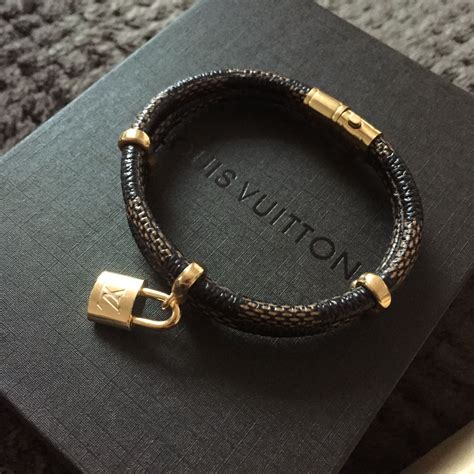 louis vuitton men leather bracelet|louis vuitton tennie bracelet.